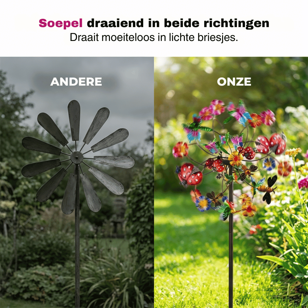 SolarSpin — Kinetische Tuinspinner | 50% KORTING