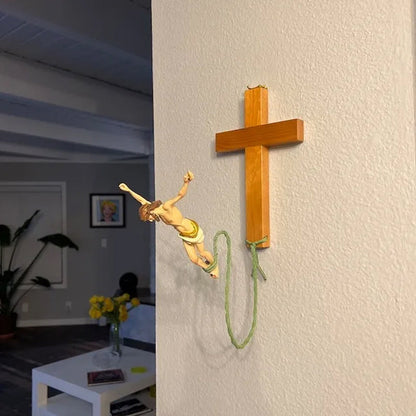 Sprong van geloof Jezus decoratie