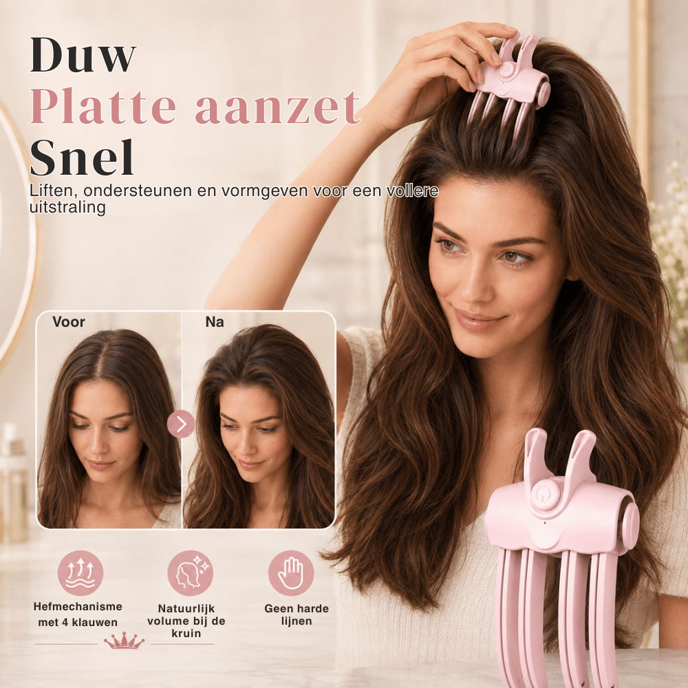 LuxeLift — Verwarmde Volume-Haarclip | 50% KORTING