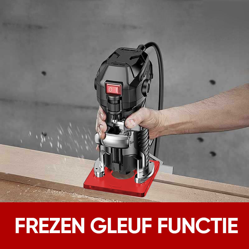 WoodMaster Flex - 3 In 1 Freesgroef Beugel | 50% KORTING