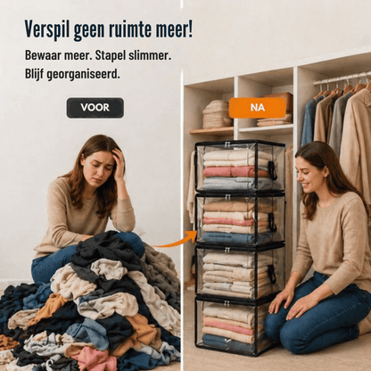 ClearNest — Transparante Opbergtassen | 1+2 GRATIS