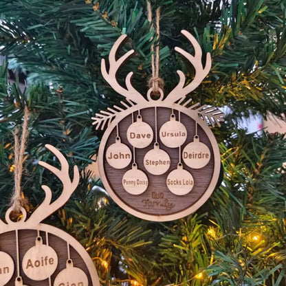 Naam-DIY Kerst Woondecoratie Ornamenten