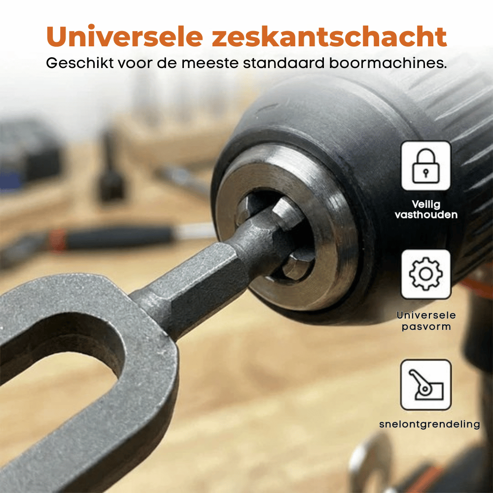VoltGrip — Draaigereedschap voor draad voor boormachines, 5-delige set | 50% KORTING