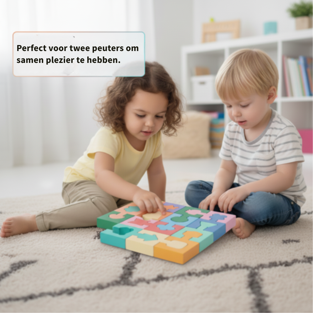 BrainBoost – Houten Vormpuzzel | 50% KORTING