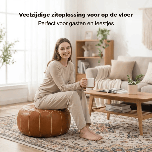 Charmora — Stijlvolle Poef met Opbergruimte | 50% KORTING
