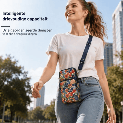 FloralPocket — Stijlvolle Mini Telefoontas | 50% KORTING