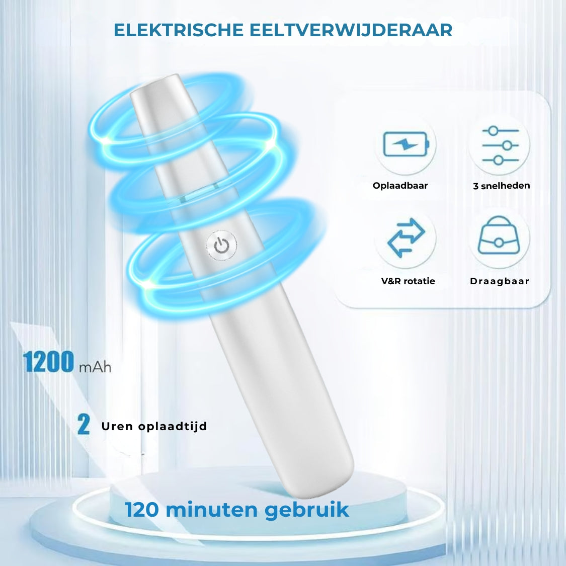 Elektrische eeltverwijderaar 🎁 Inclusief vervangende kop🎁