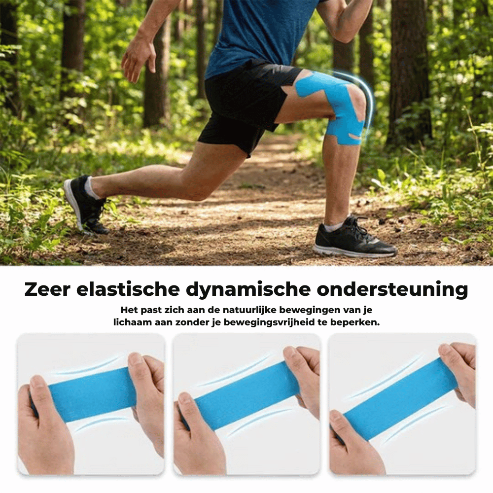 KneeFlex Set 4 stuks — Sport Knie Tape | 50% KORTING