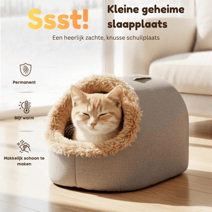 CozyCave – Kattenknuffelgrot | 50% KORTING
