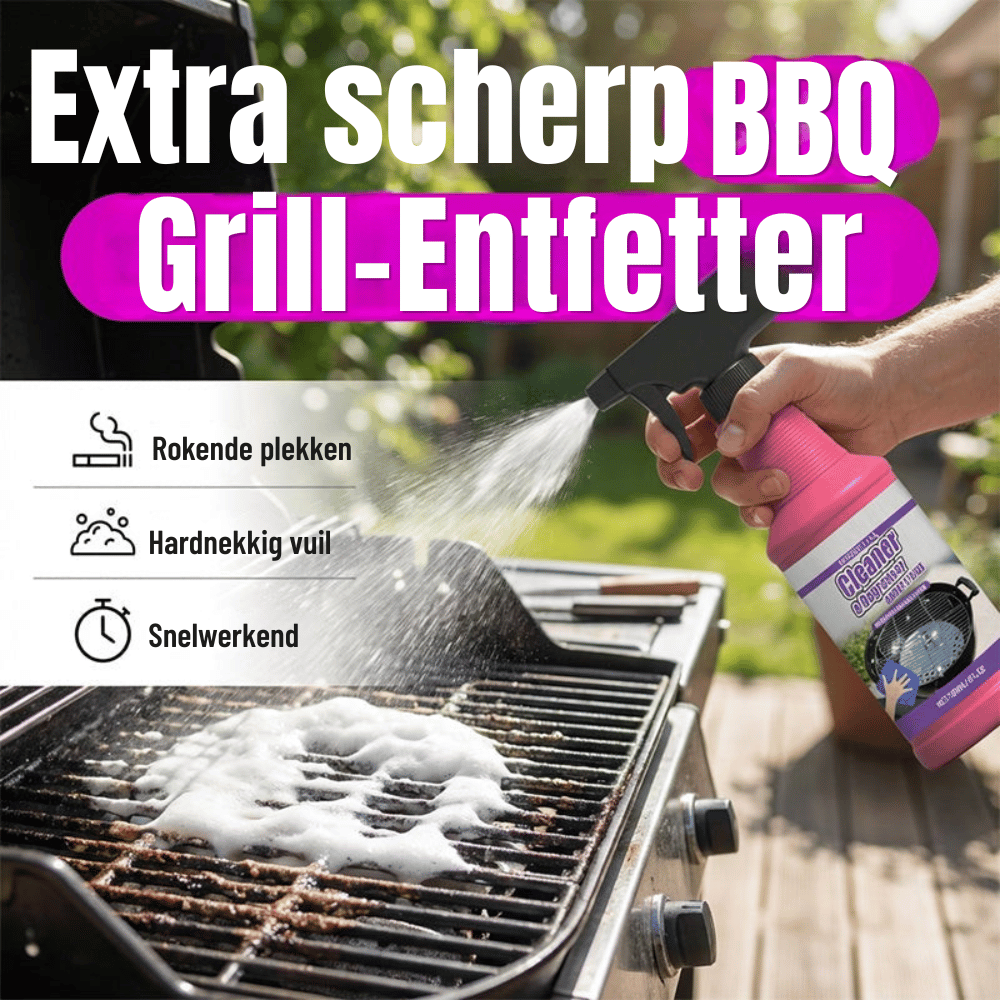 GrillClean Pro — Vetoplossende Spray | 1+1 GRATIS