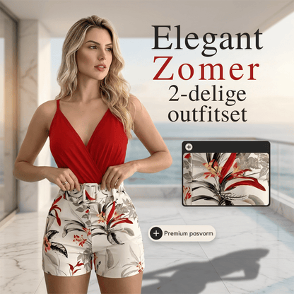 Celine — Tropische Tweedelige Zomerset | 50% KORTING