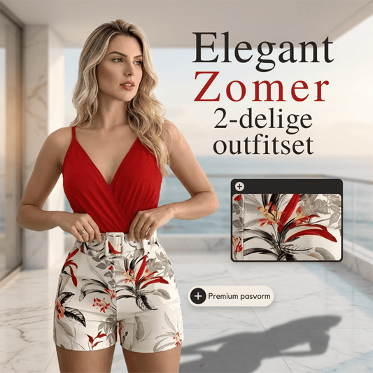 Celine — Tropische Tweedelige Zomerset | 50% KORTING