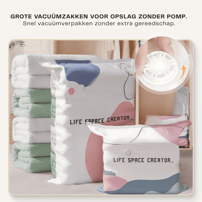 SpaceSculpt — Vacuüm Opbergzakken | 1+2 GRATIS