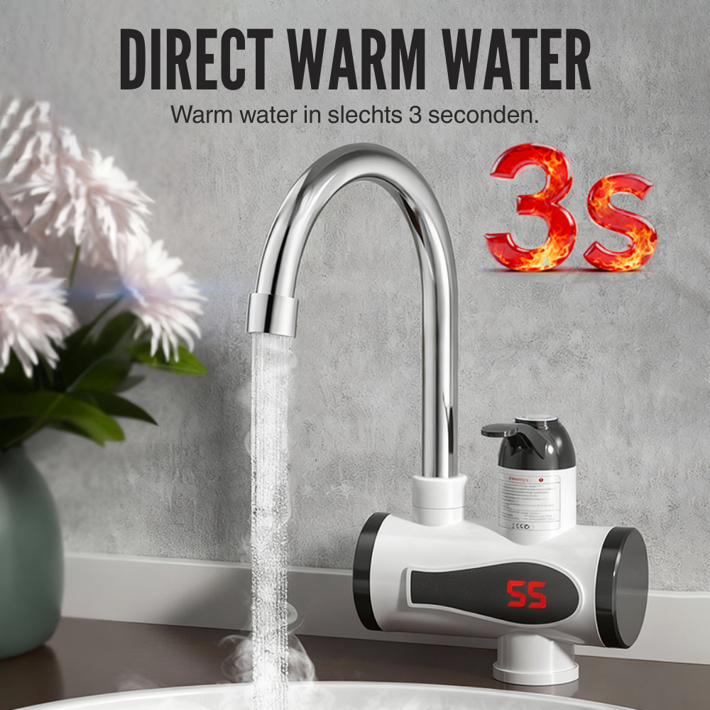 FlowWarm – Direct Warm Water | 50% KORTING