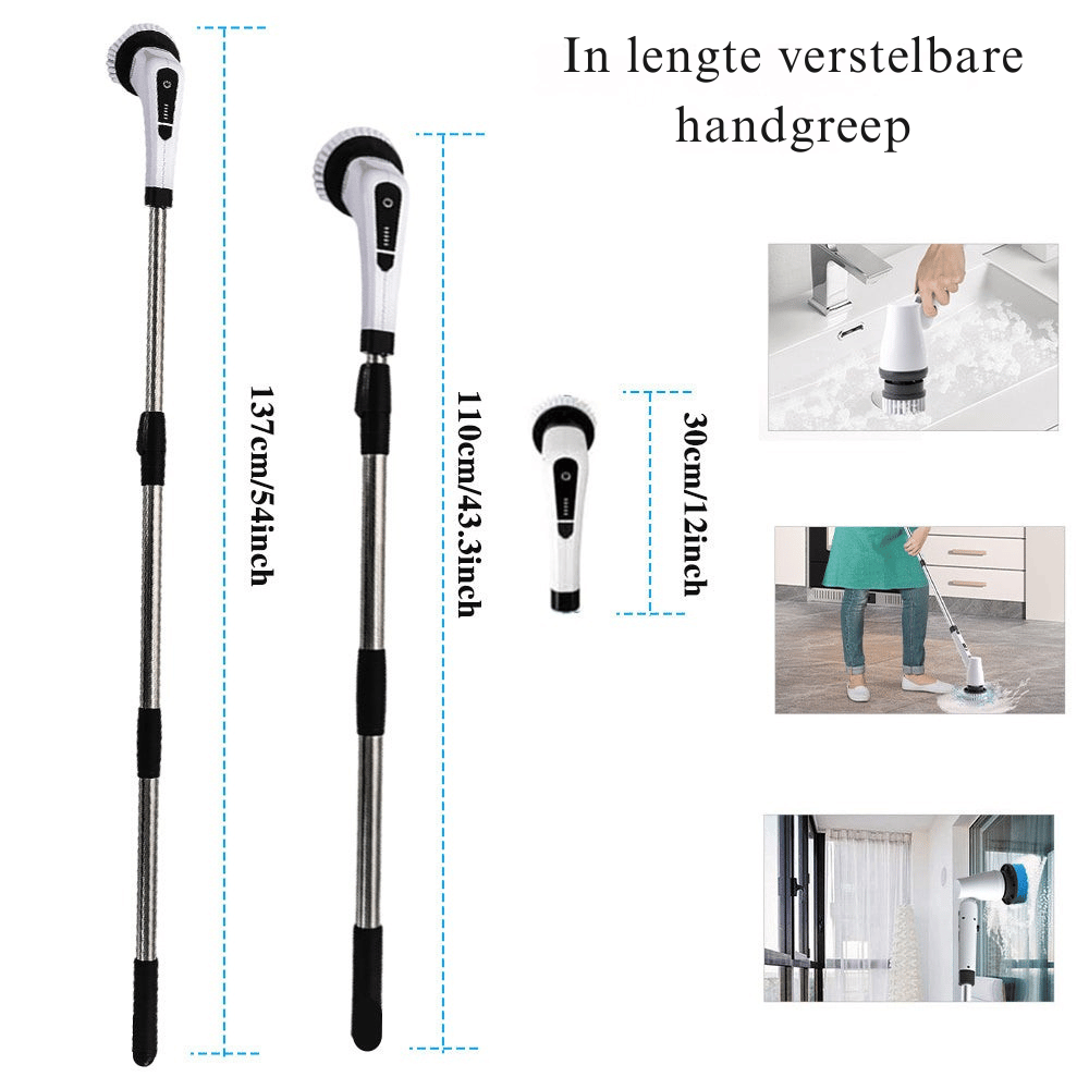 ScrubPro — 7-in-1 Elektrische Reinigingsborstel | 50% KORTING