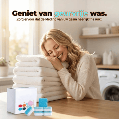 WasherRefresh 12 stuks — Wasmachine Reinigingstabletten | 1+2  doosGRATIS