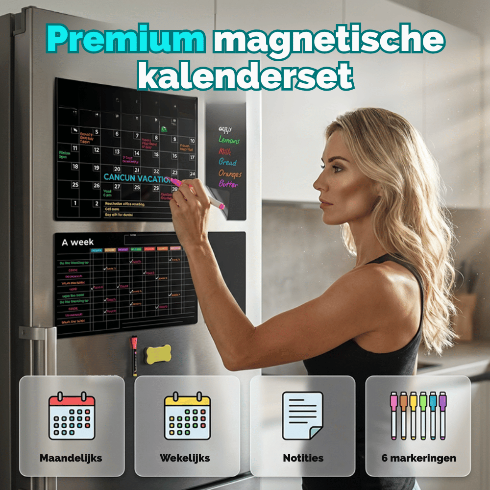 AuraPlan — Magnetisch Plannen op Koelkast | 50% KORTING