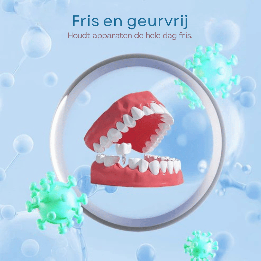 CrystalPure — Bruistabletten Gebitsprothese Reiniging | 1+2 GRATIS