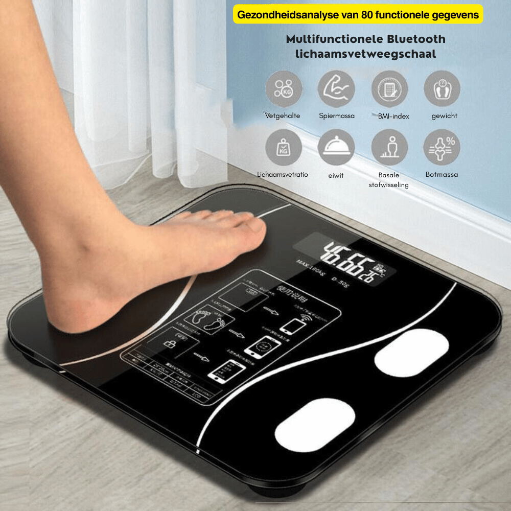BodyTrack — Slimme Weegschaal | 50% KORTING