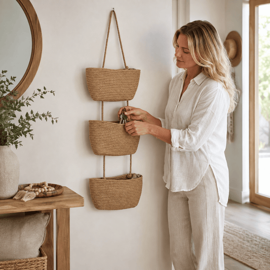 BohoShelf — Wandgemonteerde Touw Organizer | 50% KORTING