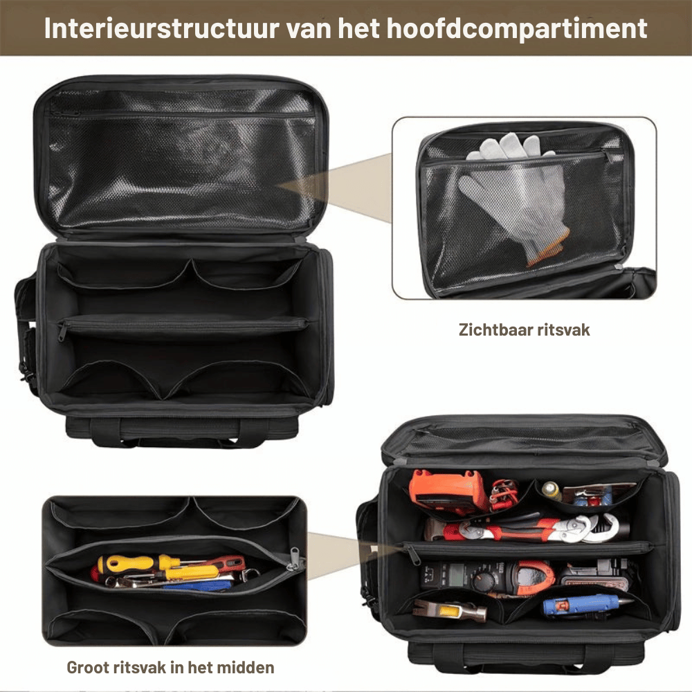 TitanTote — Robuuste Canvas Gereedschapstas | 50% KORTING