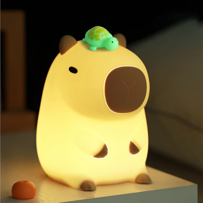 Capybara Squishy siliconen LED nachtlampje