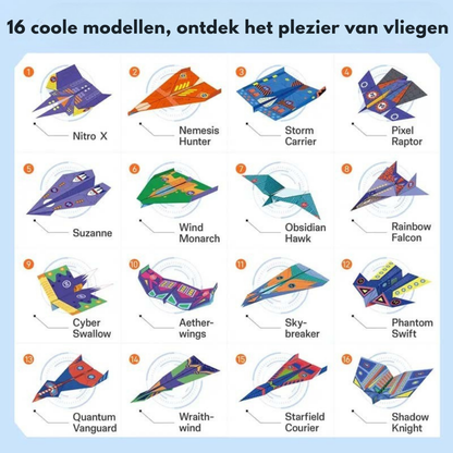 SkyCraft – Creatieve Papieren Vliegtuigset | 50% KORTING