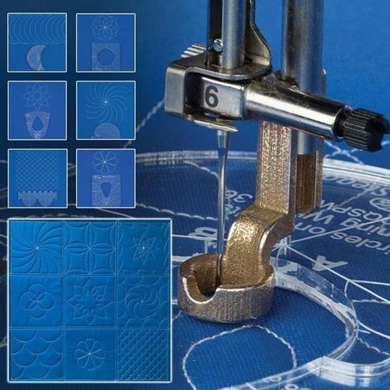 QuilteMaker - Liniaal en stanssjablonen voor naaimachines | 50% KORTING