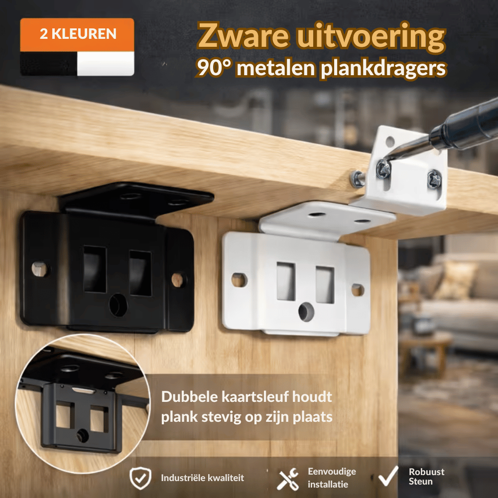 TitanGrip — Onwankelbare Plankenbeugels 4 stuks | 50% KORTING