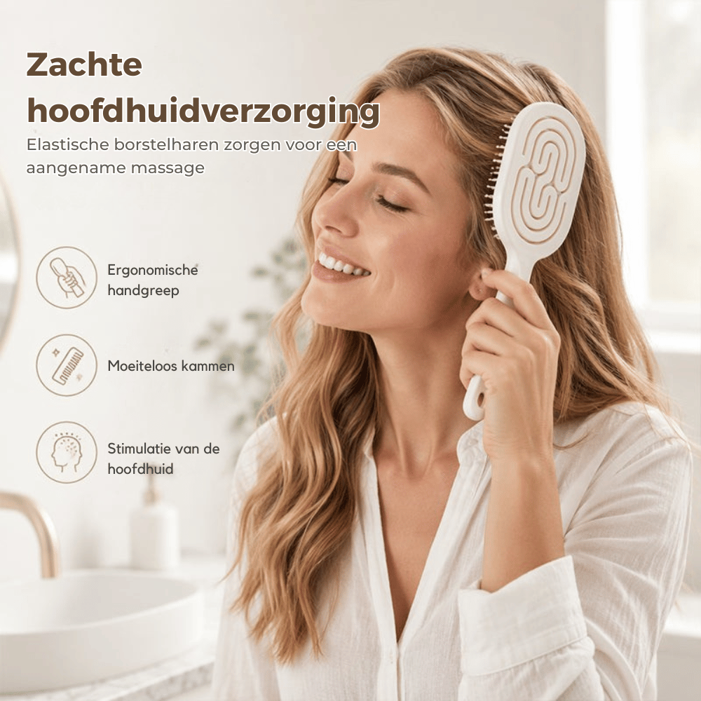 CleanSweep — Zelfreinigende Ontklittende Haarborstel | 1+1 GRATIS