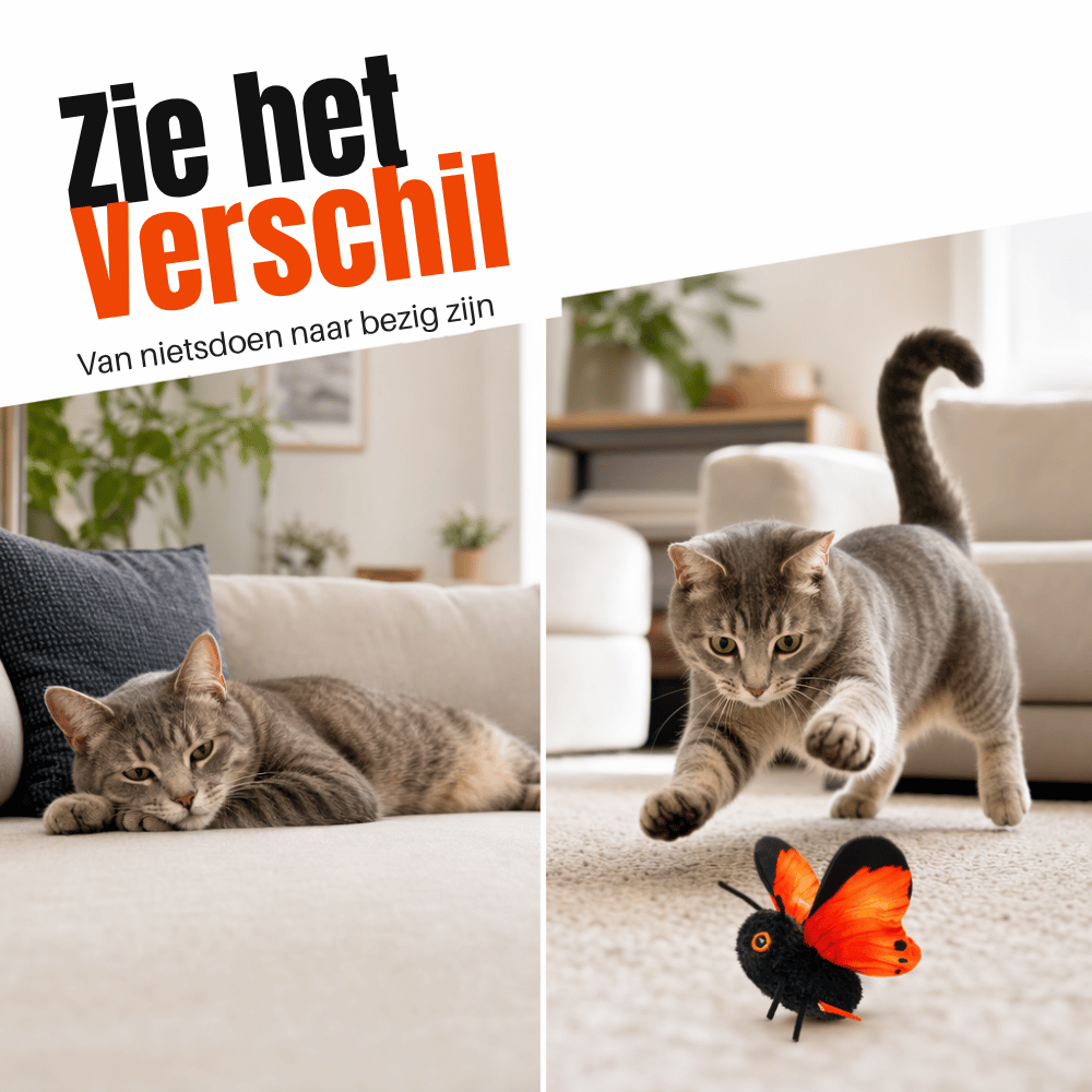 AeroPaw — Oplaadbaar Vlinder-Speeltje | 50% KORTING