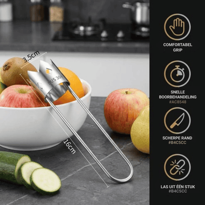 RVS CoreMaster — Moeiteloze Kernverwijderaar | 1+1 GRATIS