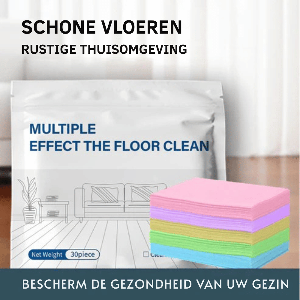 CleanFlo 100 stuks — Vloerreinigingsdoekjes | 1+2 GRATIS