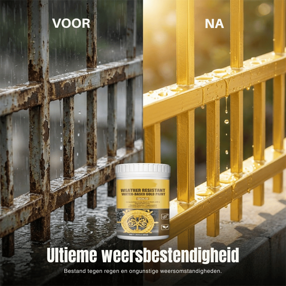 GoldMist Gloss — Weerbestendige Gouden Verf | 1+1 GRATIS