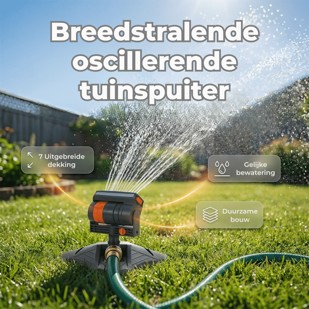 AquaVerve — Slimme Sprinkler voor Weelderige Tuinen | 50% KORTING