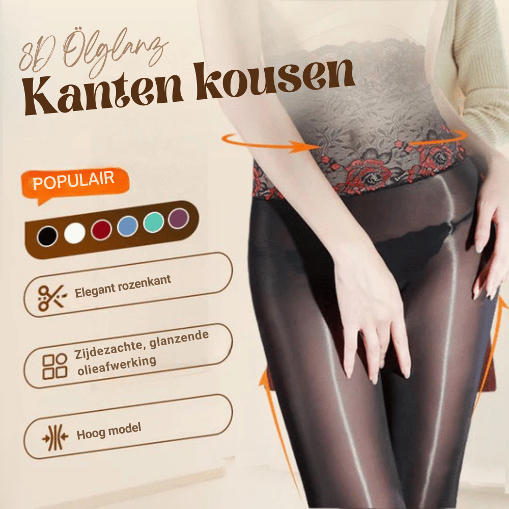 Rose – Hoge taille mesh kousen | 1+1 GRATIS