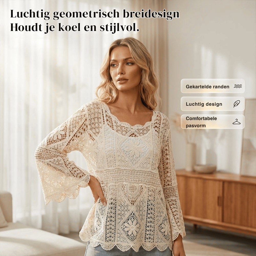 Luna — Luchtige Gehaakte Strandomslagdoek | 50% KORTING