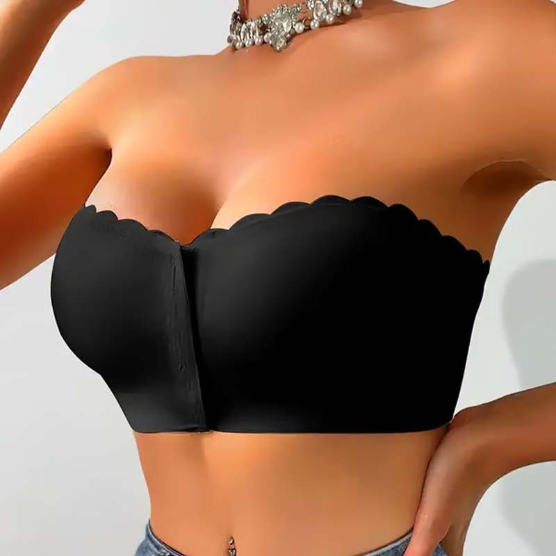 SlipFree™ Naadloze Bandeau BH met Voorsluiting | 1+1 GRATIS