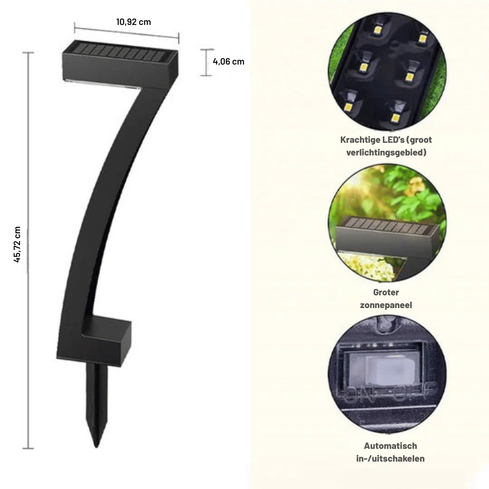 LumaTrail — Solar Wegverlichting | 1+1 GRATIS