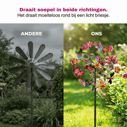 SolarSpin — Kinetische Tuinspinner | 50% KORTING