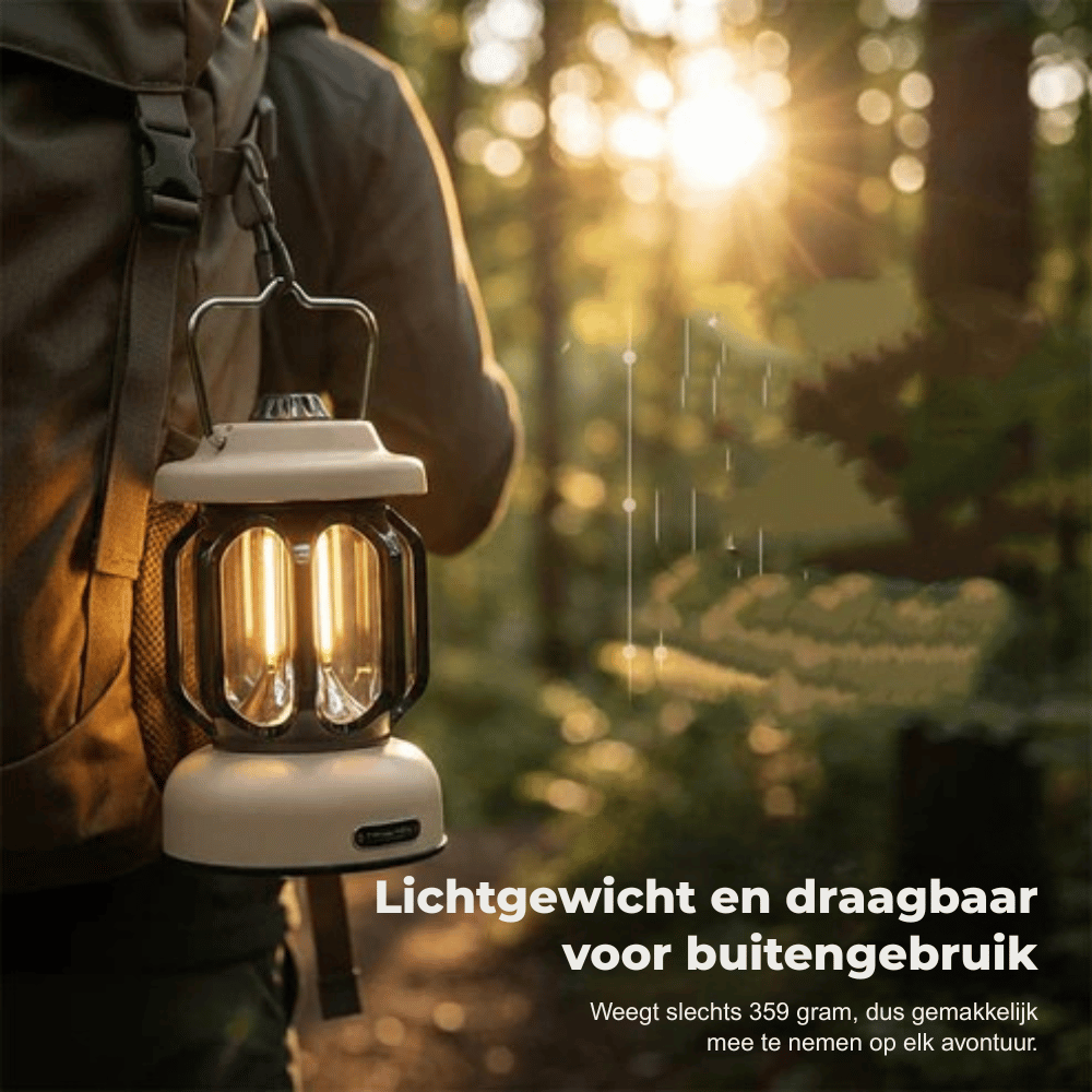 LuminaPulse — Draagbare Outdoor Lantaarn | 50% KORTING
