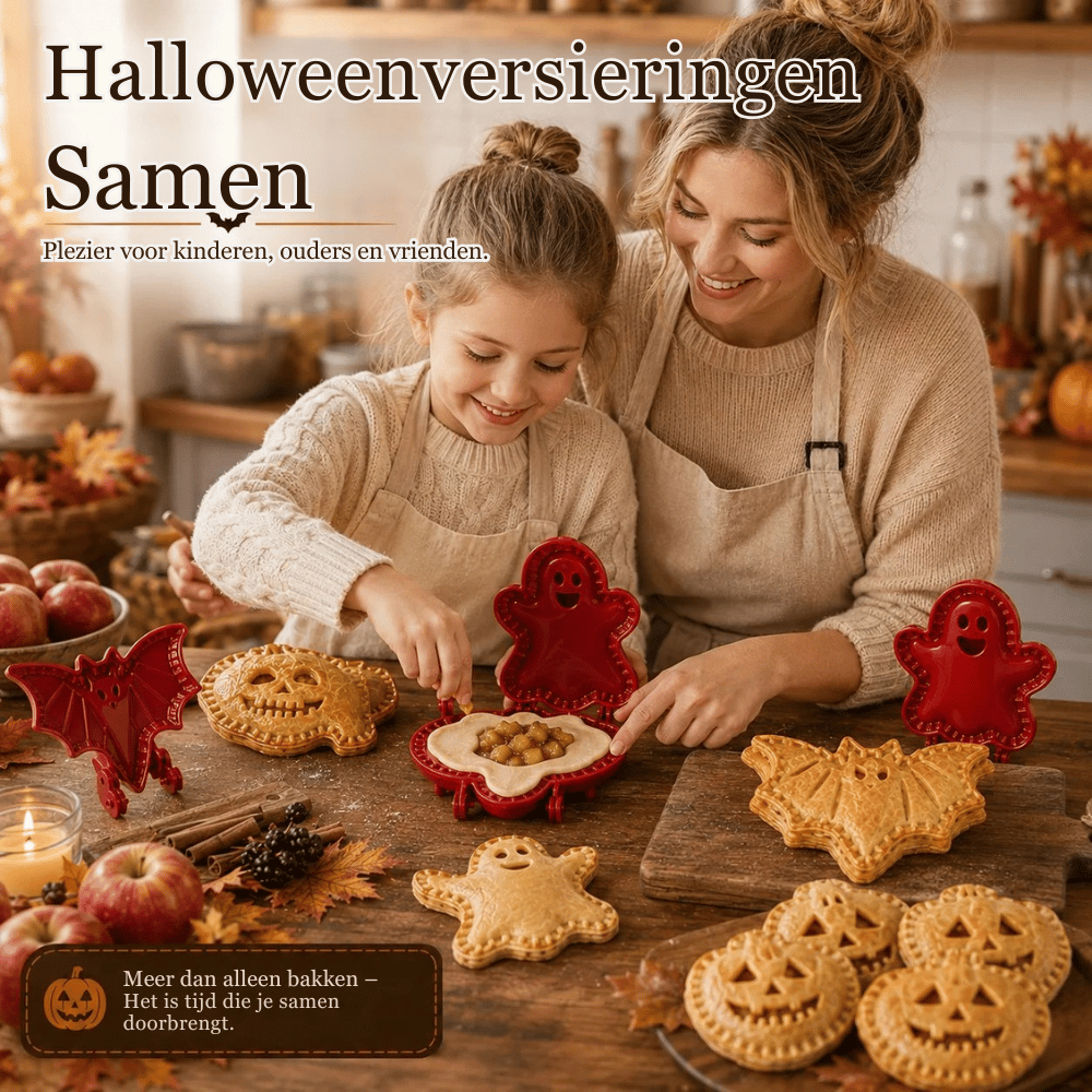 HalloWafel — Set van 3 Mini-Taartvormen | 50% KORTING