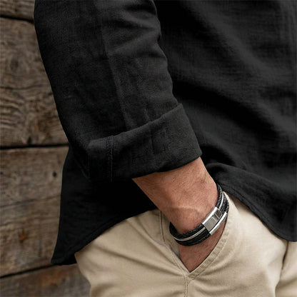 Levi – Damesblouse van katoenmengsel met veterkraag