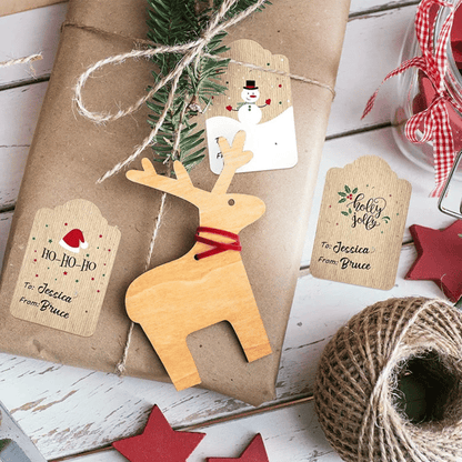 Zelfklevende kerstcadeau labels set van 500 stuks | 50% KORTING