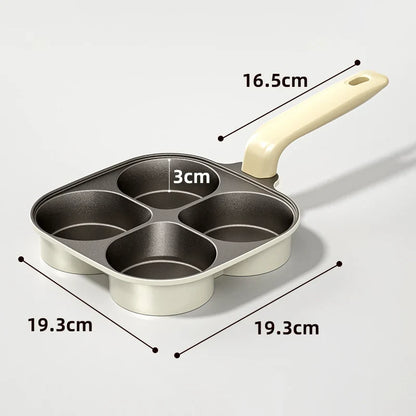 4-Kops Ontbijtkoekenpan – Perfecte Ochtenden, Moeiteloos Koken