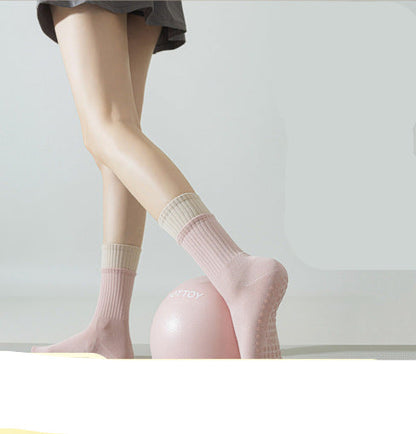 Amelia — Pilates Grip Sokken gemaakt van ademende katoenmix stof