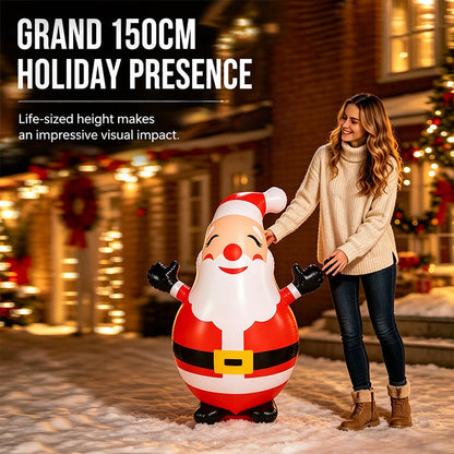 Reusachtige GlowMaster Kerstman – Verlicht het Feestelijke Wonder