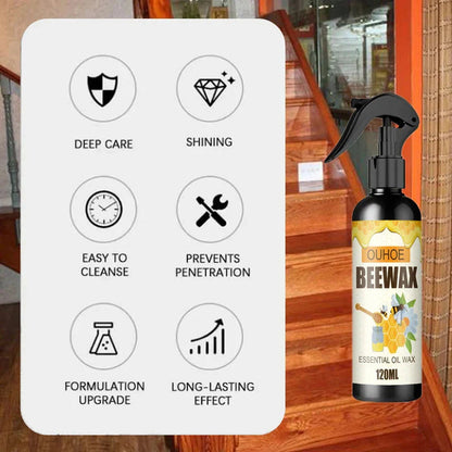 LumaLuxe Pure Bijenwas Spray – Herstel Natuurlijke Houtglans - 120ml