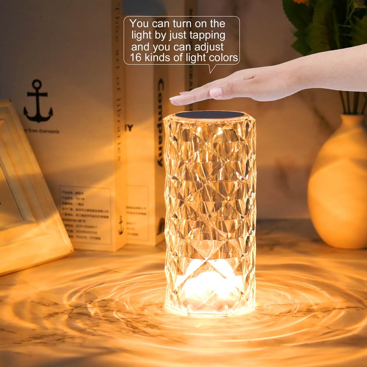 LumaShine Kristallen Lamp – Betoverend Licht, Directe Rust