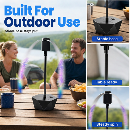 Outdoor Breeze Ventilator — Stille, Insectenvrije Momenten